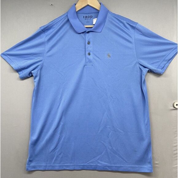 Izod‎ Golf Polo Shirt LARGE COOL FX Windowpane Striped Casual Dress LOT OF TWO - Picture 3 of 16